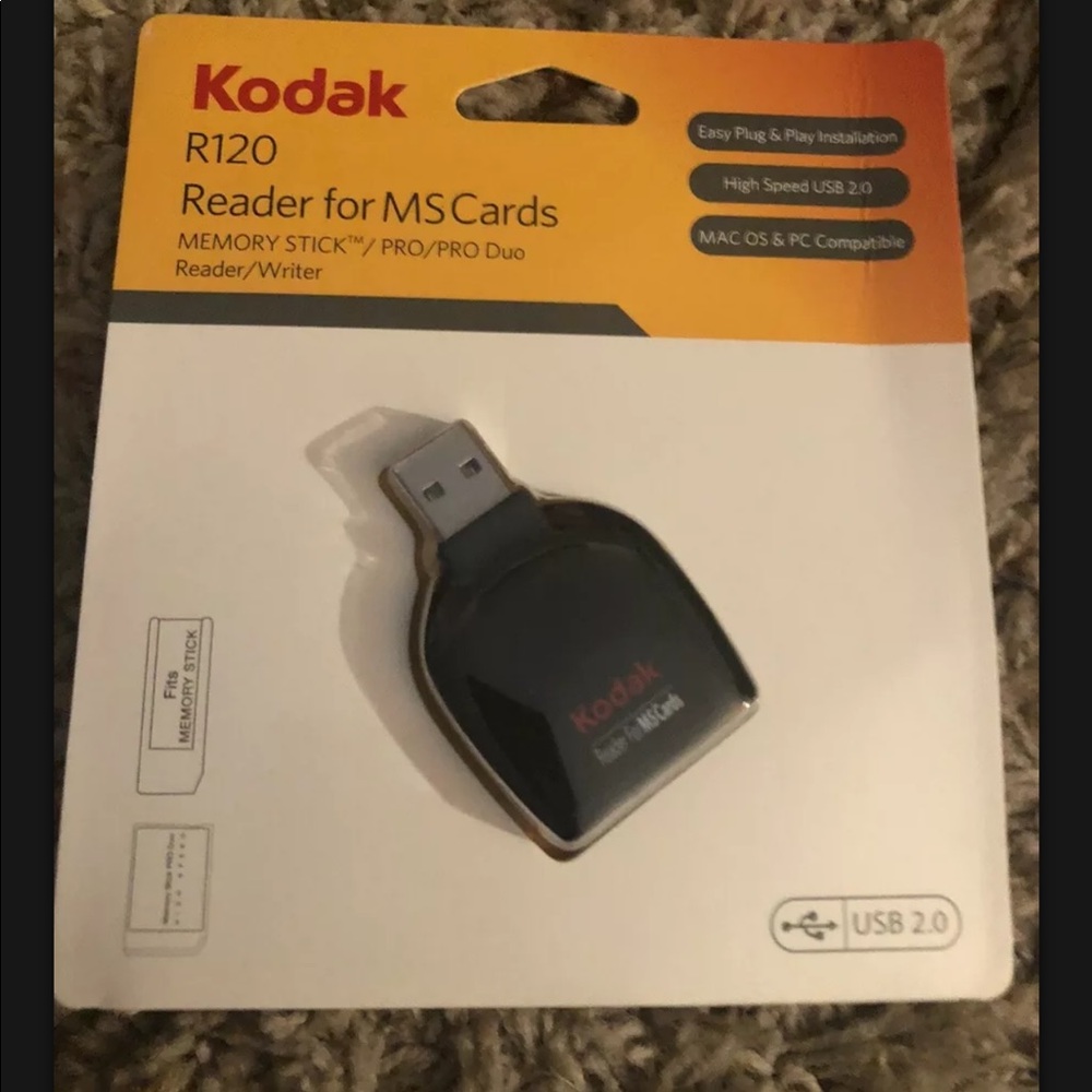 Kodak R120 Reader For Memory Stick-PRO Duo /Mac/PC